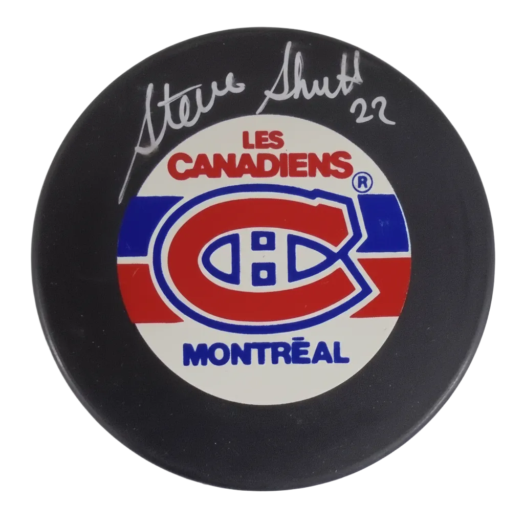 Steve Shutt Hand-Signed Montreal Canadiens Puck, With COA