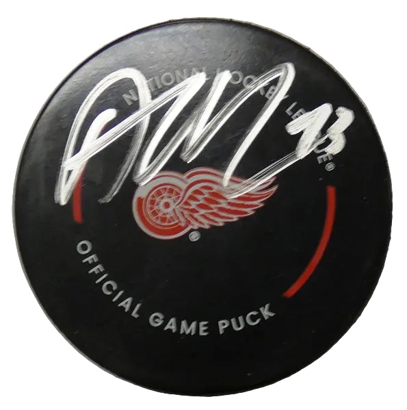Alex DeBrincat Autographed Detroit Red Wings Official Game Puck, With COA