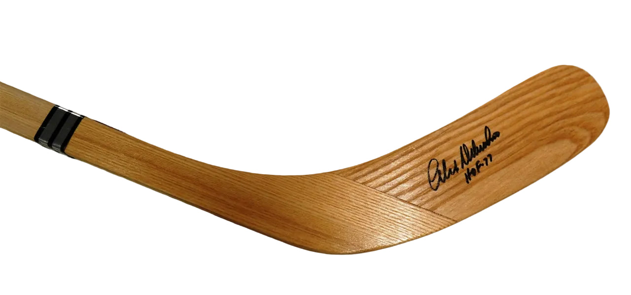 Alex Delvecchio Autographed Northland Stick, With Beckett COA