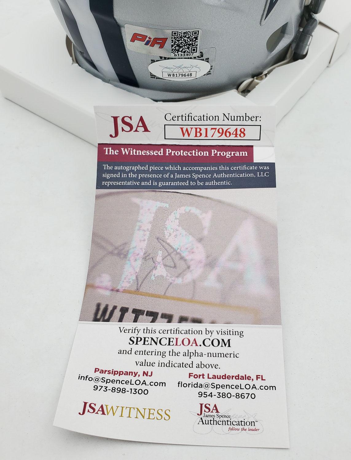 Daron Bland Hand-Signed Dallas Cowboys Speed Mini Helmet, With JSA COA