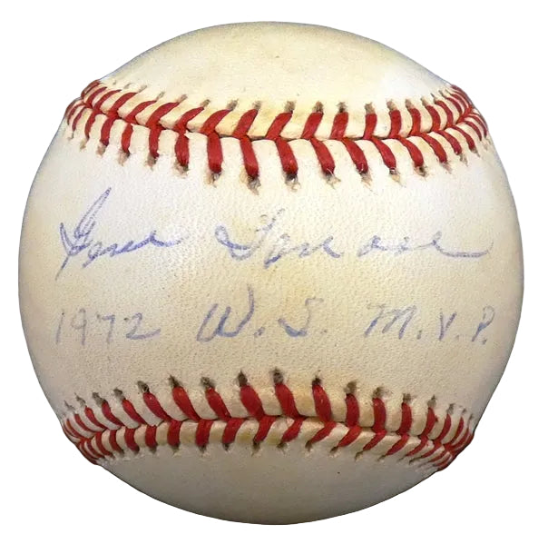 Gene Tenace Autographed Oakland Athletics Baseball, With 1972 W.S. MVP And Beckett COA