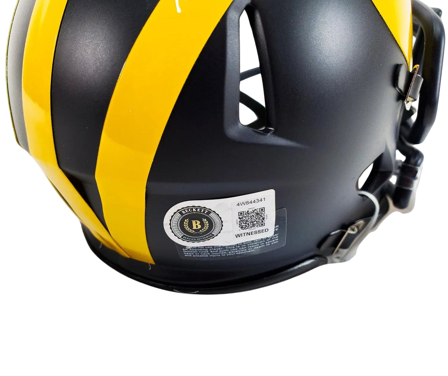 Tyrone Wheatley Hand-Signed Michigan Wolverines Speed Mini Helmet, With Beckett COA