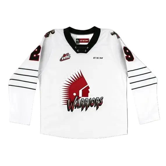 Brayden Yager Autographed White CCM Moose Jaw Warriors Jersey, With Upper Deck COA