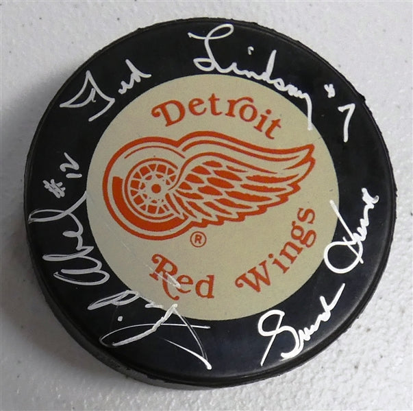 Detroit Red Wings Production Line Hand-Signed In Silver Ink, With COA