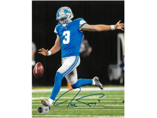Jack Fox Autographed Detroit Lions 8X10 Photo, With Beckett COA