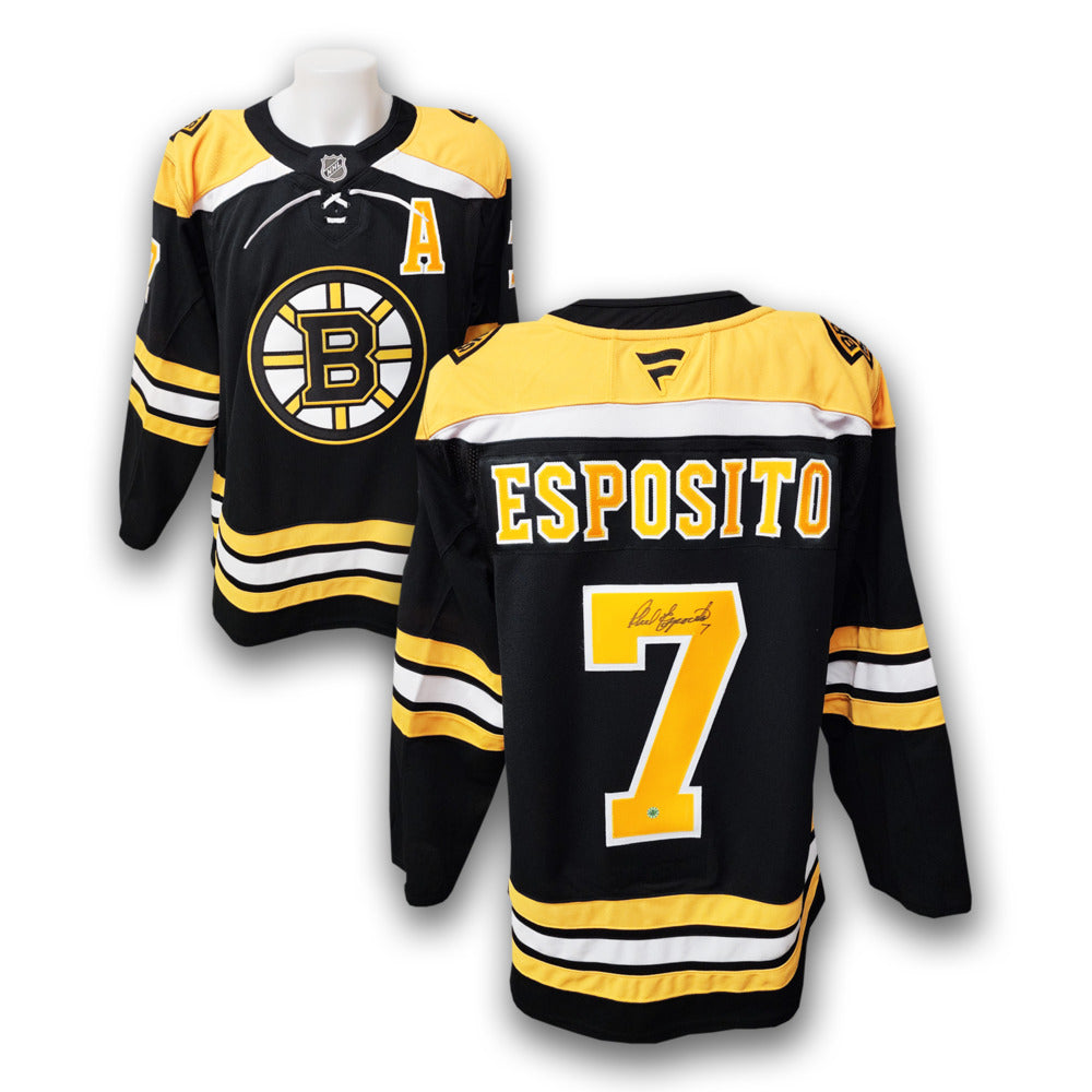 Phil Esposito Autographed Boston Bruins Fanatics Premium Jersey, With COA