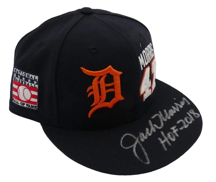Jack Morris Autographed Detroit Tigers Baseball Hat, With HOF 2018 And COA