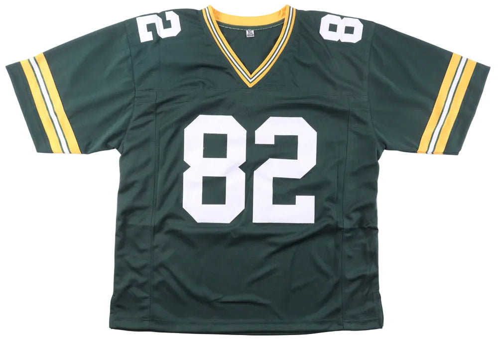 Don Beebe Autographed XL Custom Green Bay Packers Jersey, With Beckett COA