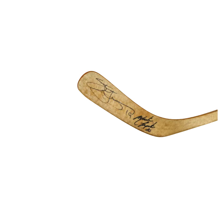 RARE AND UNIQUE Steve Yzerman AND Martin Lapointe, Five-Time Stanley Cup Champions Combined (As Players), Autographed Bauer Stick, With Beckett Authentication