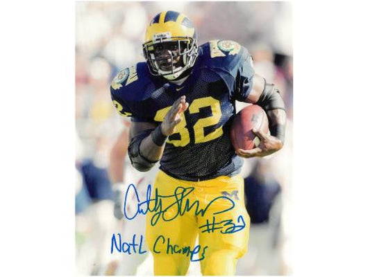 Anthony Thomas Hand-Signed UofM 8x10 Nat'l Champions Photo, With COA