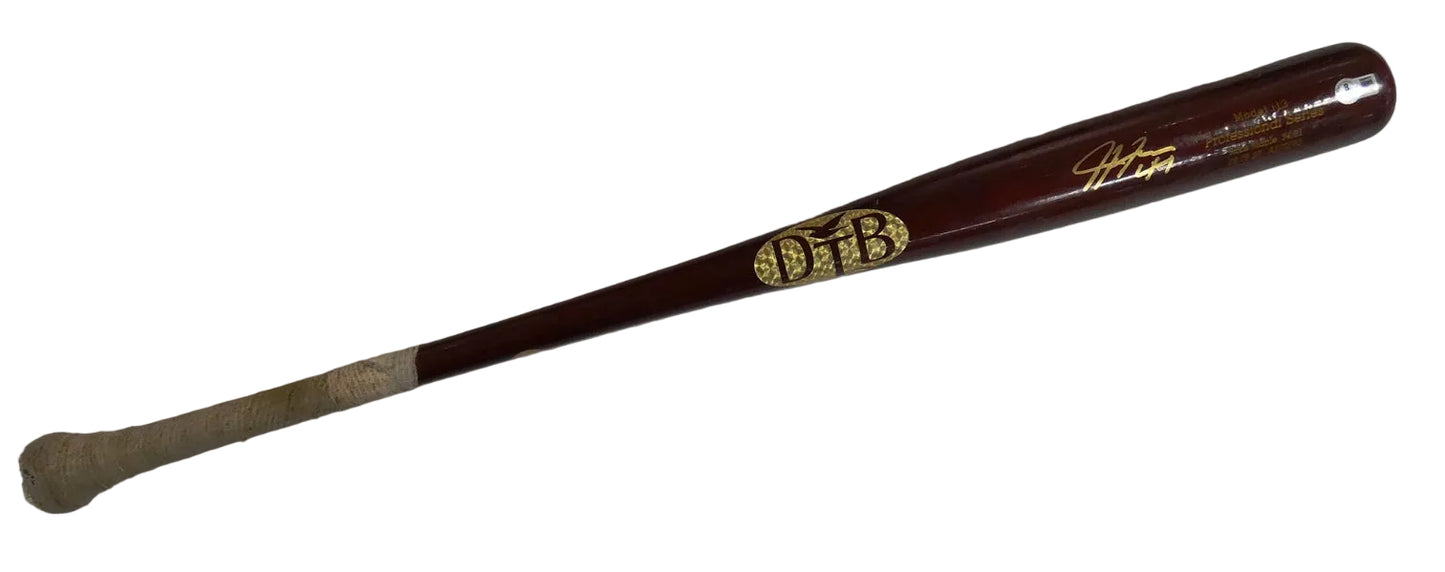 Justyn-Henry Malloy Autographed And GAME USED Detroit Tigers Baseball Bat, With Beckett COA