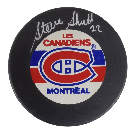 Steve Shutt Hand-Signed Montreal Canadiens Puck, With COA