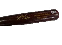 Justyn-Henry Malloy Autographed And GAME USED Detroit Tigers Baseball Bat, With Beckett COA