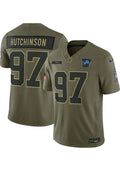 Aidan Hutchinson Detroit Lions XL Nike Dri-Fit Special Military Jersey