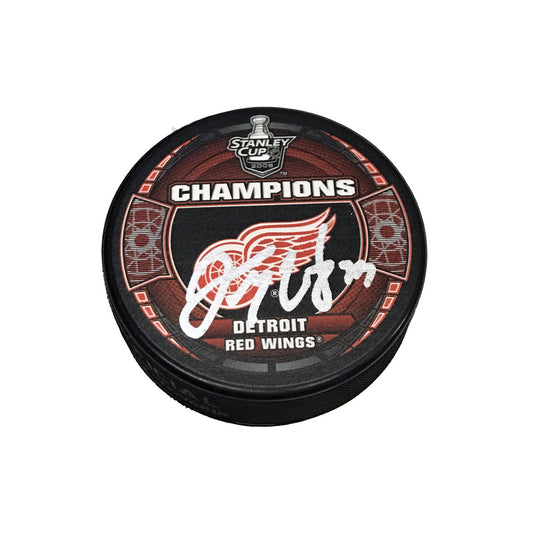 Darren McCarty Hand-Signed Detroit Red Wings 2008 Stanley Cup Champions Puck, With COA
