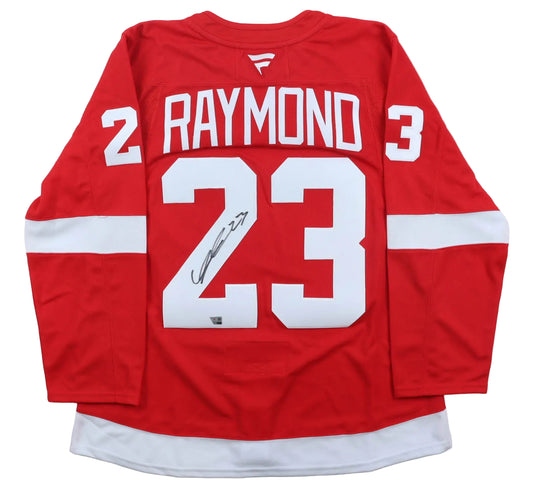 Lucas Raymond Hand-Signed Detroit Red Wings Fanatics Authentic Jersey, With Fanatics COA
