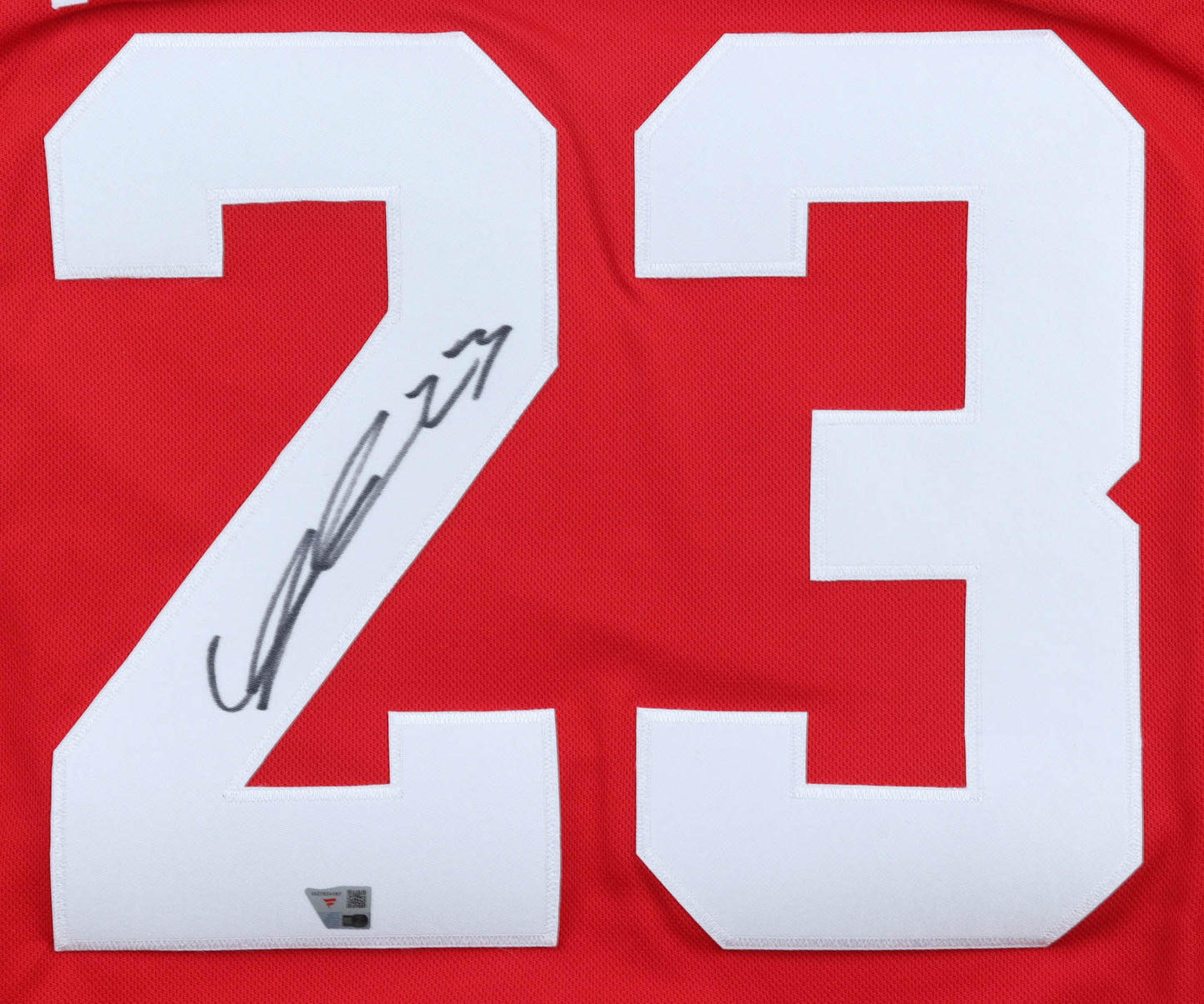 Lucas Raymond Hand-Signed Detroit Red Wings Fanatics Authentic Jersey, With Fanatics COA