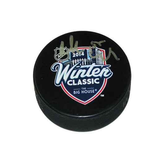 Niklas Kronwall Hand-Signed 2014 Detroit Red Wings Winter Classic Puck, With COA