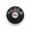 Mickey Redmond Autographed Detroit Red Wings Puck, With Beckett COA