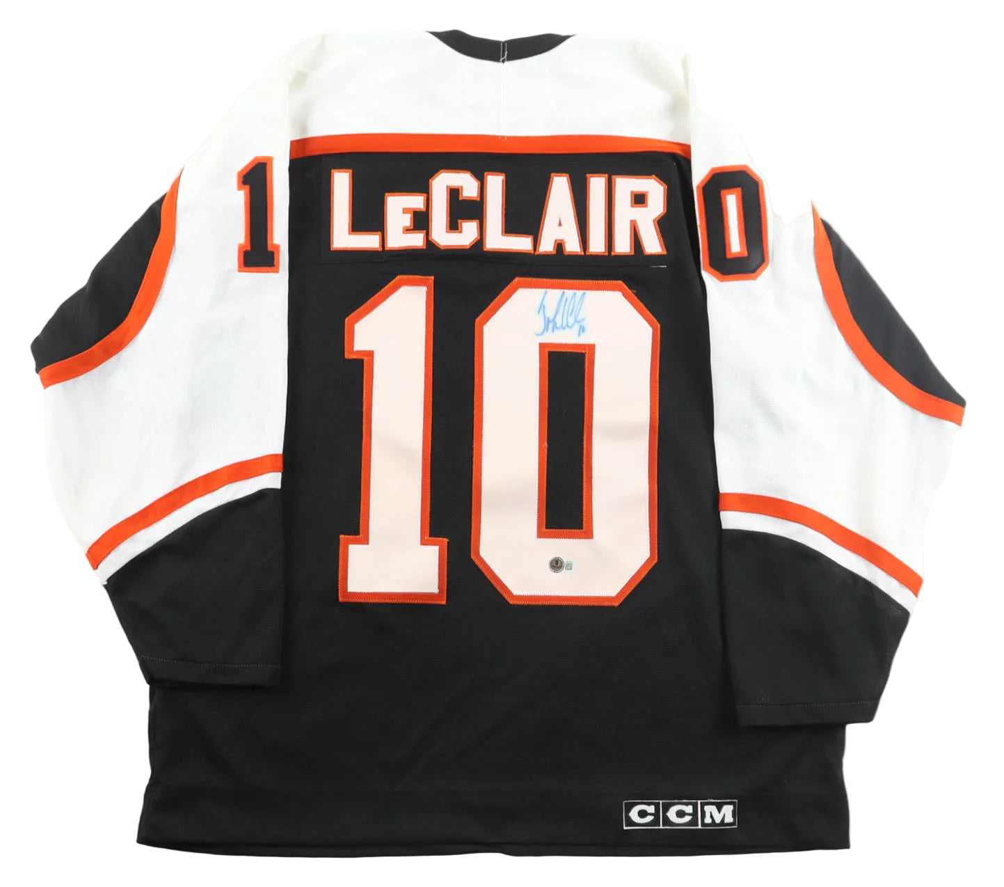 John LeClair Hand-Signed Philadelphia Flyers CCM Authentic Jersey, With Beckett COA