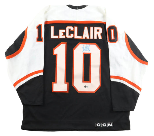 John LeClair Hand-Signed Philadelphia Flyers CCM Authentic Jersey, With Beckett COA