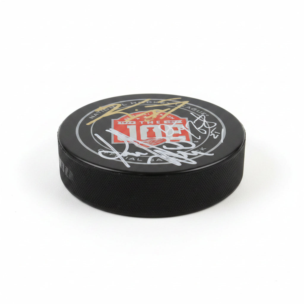 Grind Line (Maltby, Draper, McCarty) Hand-Signed Farewell To The Joe Puck, With Beckett COA