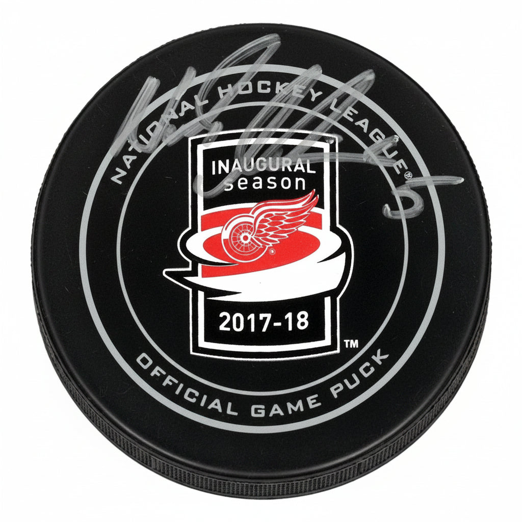 Nicklas Lidstrom Autographed LCA Inaugural Season Official Game Puck, With COA