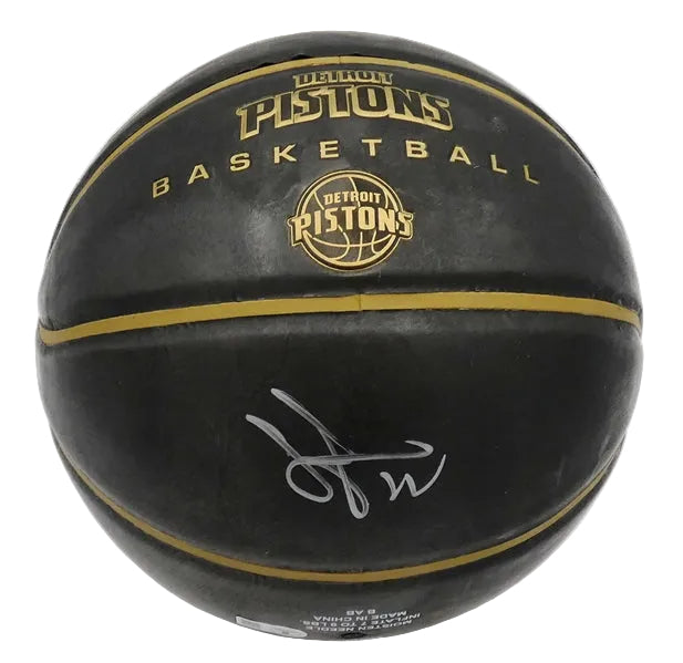 Tayshuan Prince Autographed Detroit Pistons Basketball, With Beckett COA