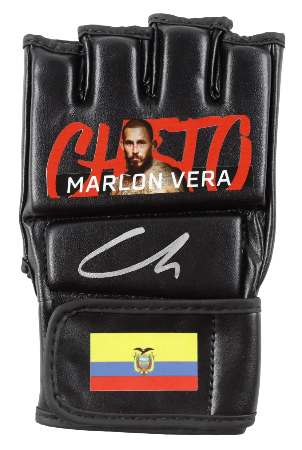 Marlon "Chito" Vera Hand-Signed Custom Ecuador MMA Fight Glove, With COA