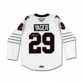 Brayden Yager Autographed White CCM Moose Jaw Warriors Jersey, With Upper Deck COA