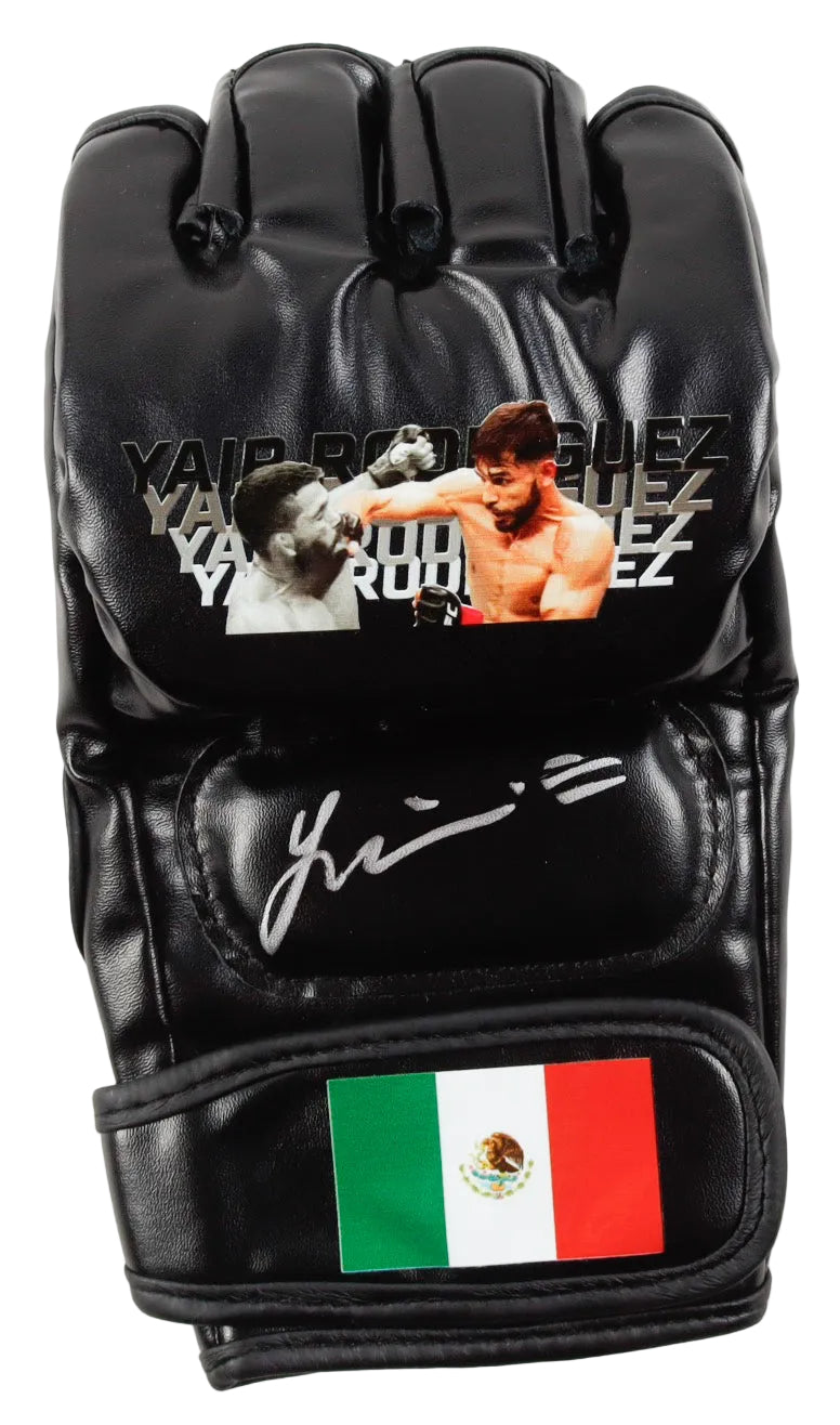 Yair Rodríguez Hand-Signed MMA Custom Mexico Glove, With Beckett COA