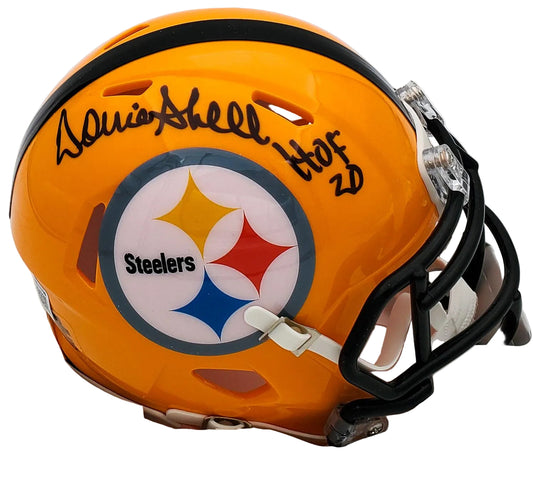 Donnie Shell Hand-Signed Pittsburgh Steelers Speed Mini Helmet, With HOF And Beckett COA