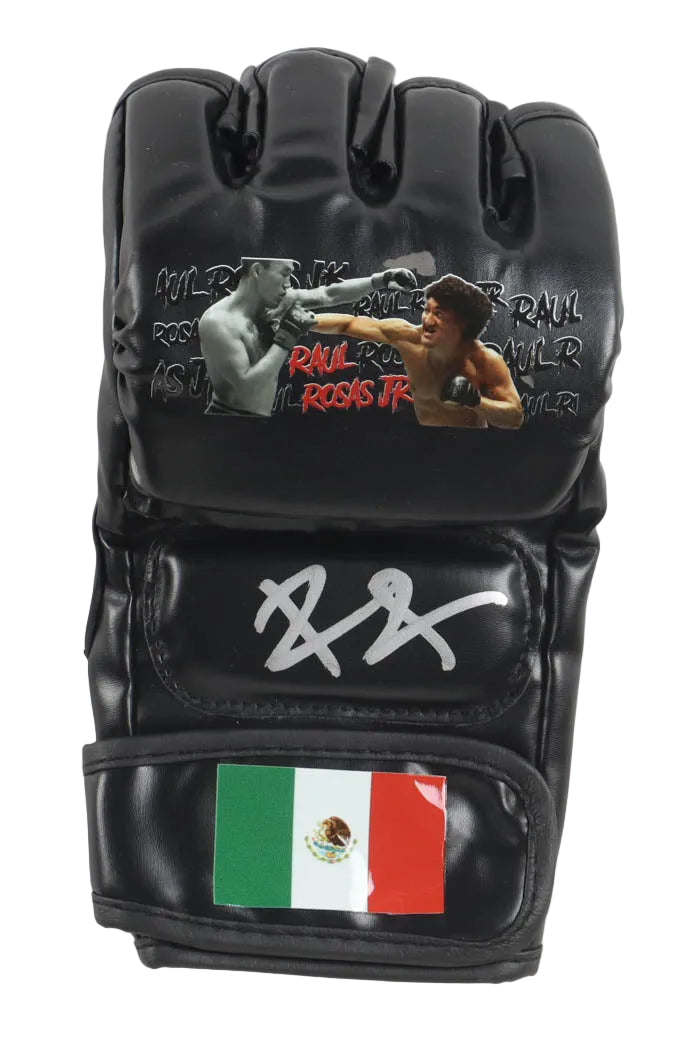 Raul Rosas Jr. Autographed MMA Custom Mexico Glove, With Beckett COA