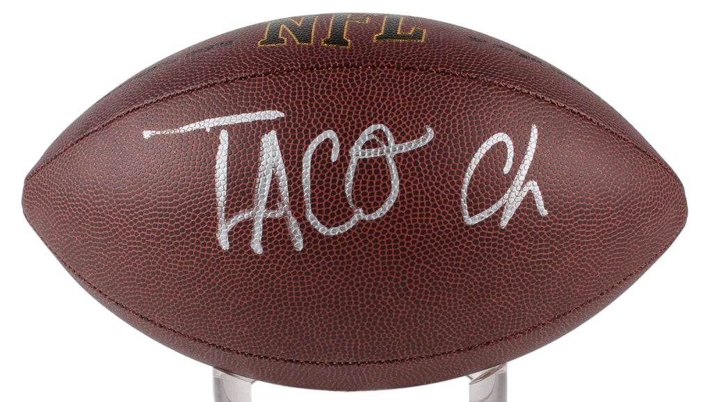 Taco Charlton Hand-Signed NFL Football, With PSA COA