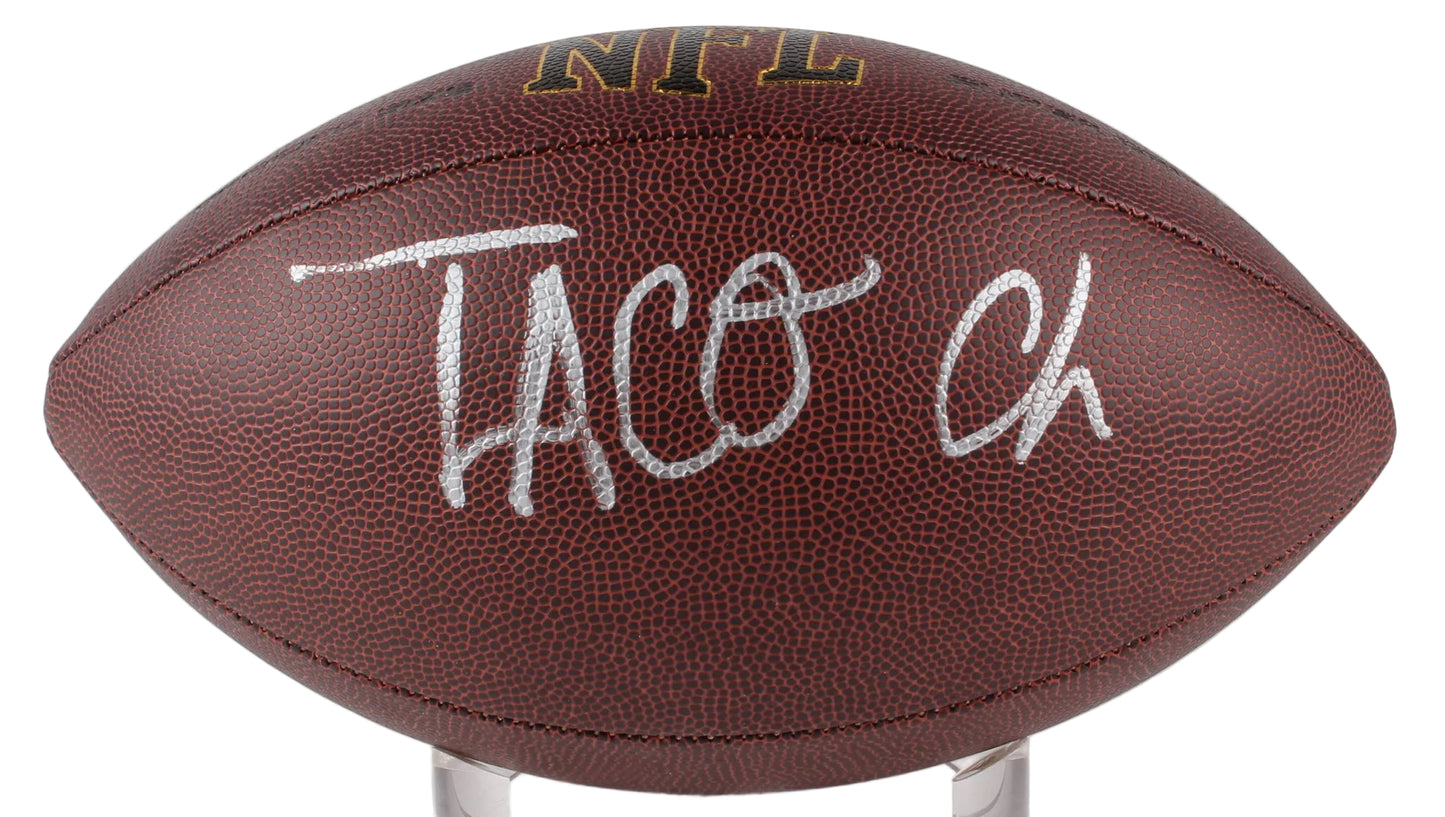 Taco Charlton Hand-Signed NFL Football, With PSA COA