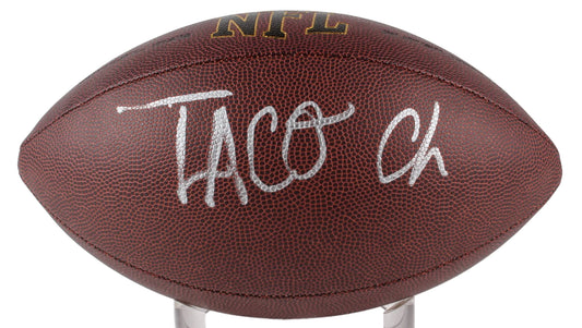 Taco Charlton Hand-Signed NFL Football, With PSA COA