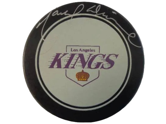 Marcel Dionne Hand-Signed LA Kings Logo Puck, With COA