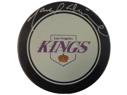 Marcel Dionne Hand-Signed LA Kings Logo Puck, With COA