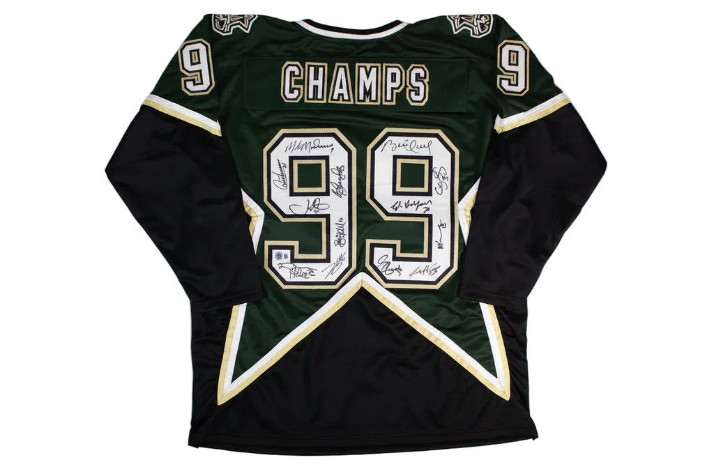 1999 Stanley Cup Champion Dallas Stars Team (x13) Hand-Signed Custom Jersey, With Beckett COA
