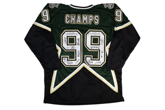 1999 Stanley Cup Champion Dallas Stars Team (x13) Hand-Signed Custom Jersey, With Beckett COA