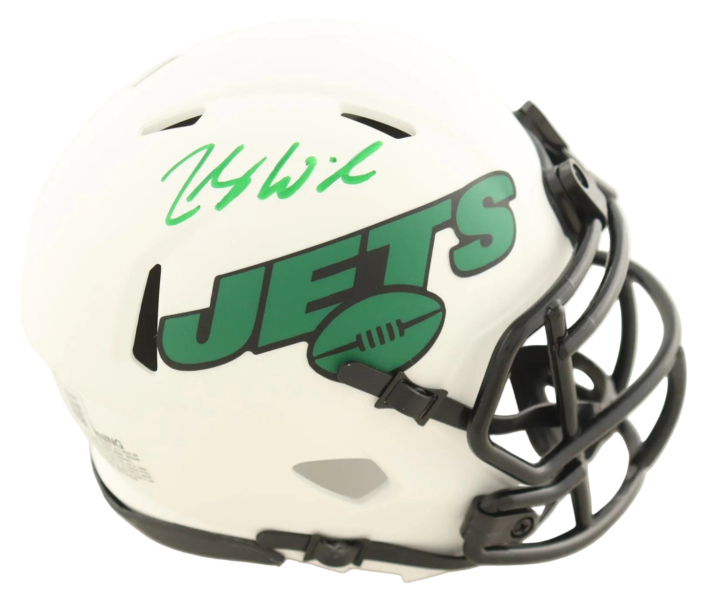 Zach Wilson Hand-Signed NY Jets LEA Speed Mini Helmet, With Beckett COA