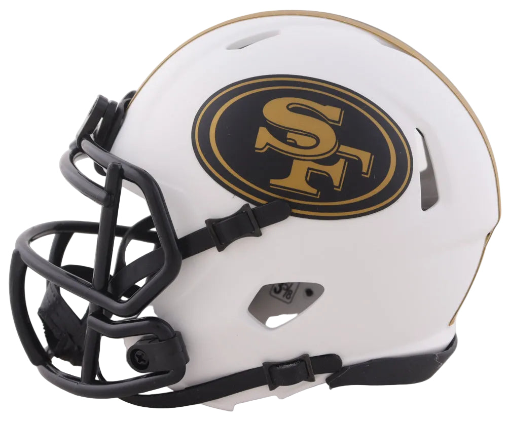Trey Lance Hand Signed SF 49ers LEA Speed Mini Helmet, With Beckett COA