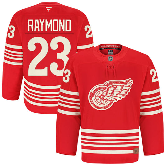 Lucas Raymond Detroit Red Wings Fanatics Authentic Pro Centennial Jersey, Size XXL