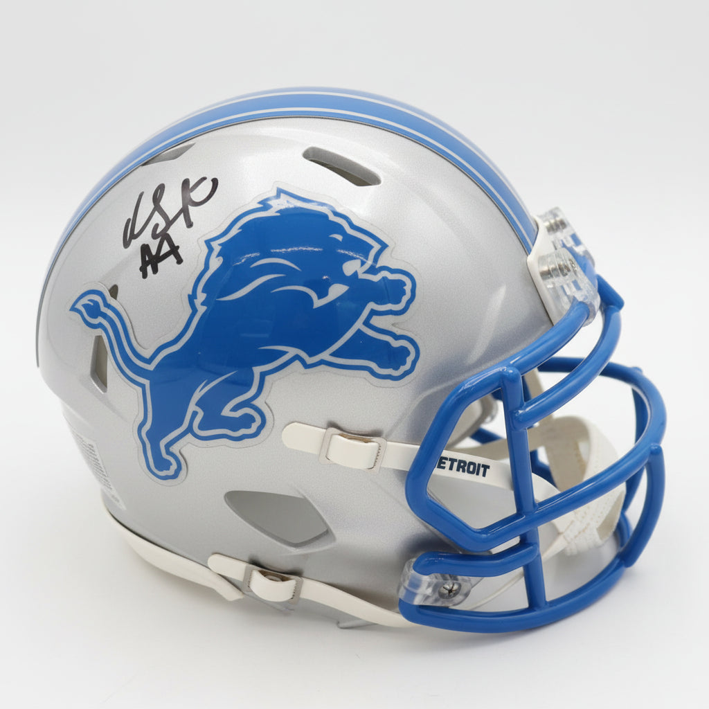 DJ Reed Hand-Signed Detroit Lions Mini Helmet, With Beckett COA