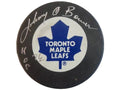 Johnny Bower Hand-Signed Toronto Maple Leafs Puck, w/ HOF And COA