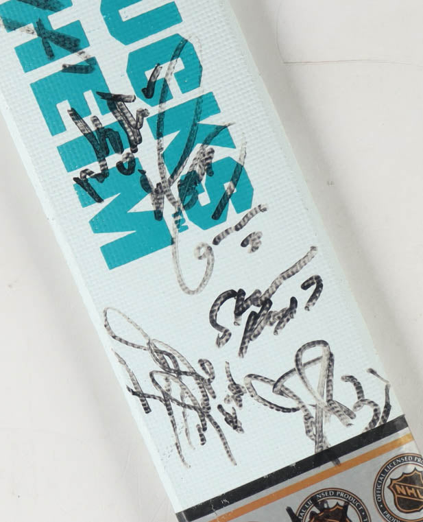 1993-94 Mighty Ducks Team-Signed LE (165/500) Sher-Wood Goalie Stick, With Beckett COA