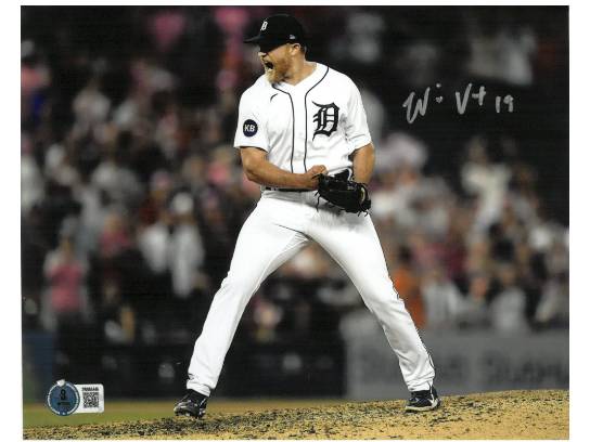 Will Vest Autographed Detroit Tigers 8X10 Photo, With Beckett COA