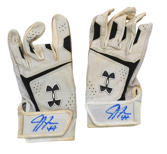 Justyn-Henry Malloy Autographed And GAME USED Detroit Tigers Batting Gloves, With Beckett COA