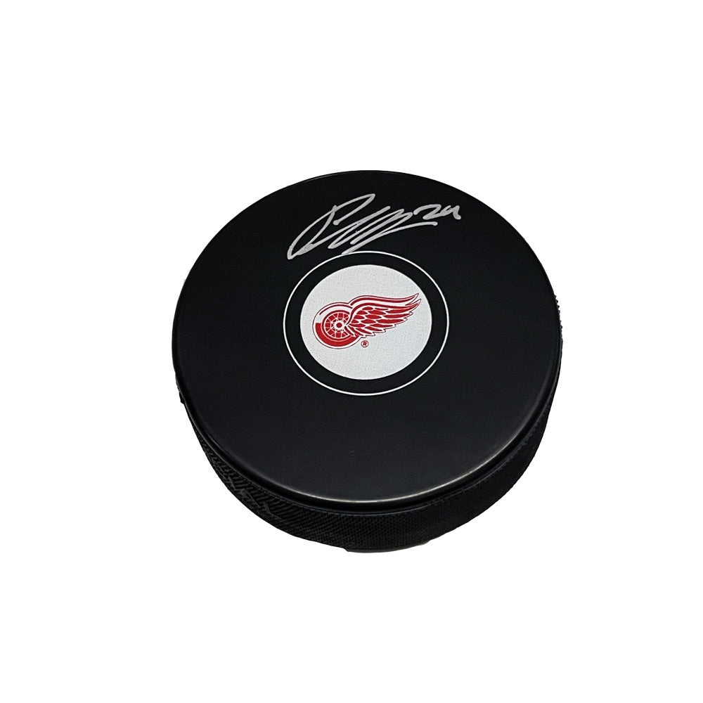 Pius Suter Hand-Signed Detroit Red Wings Puck, With COA