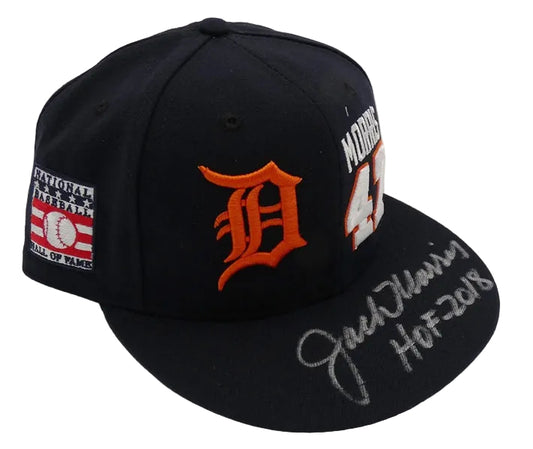 Jack Morris Autographed Detroit Tigers Baseball Hat, With HOF 2018 And COA